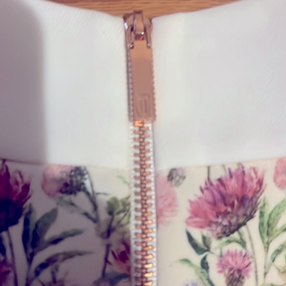 REDUCED TED BAKER LUCILEE NECKTIE FLORAL TUNIC DRESS SZ US 10 OR TED SZ 4 - Picture 12 of 12